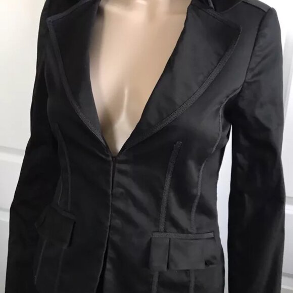 Woman Blazer, Black Business Blazer, Ruffles, Jacket, White House Black Market - Picture 10 of 16